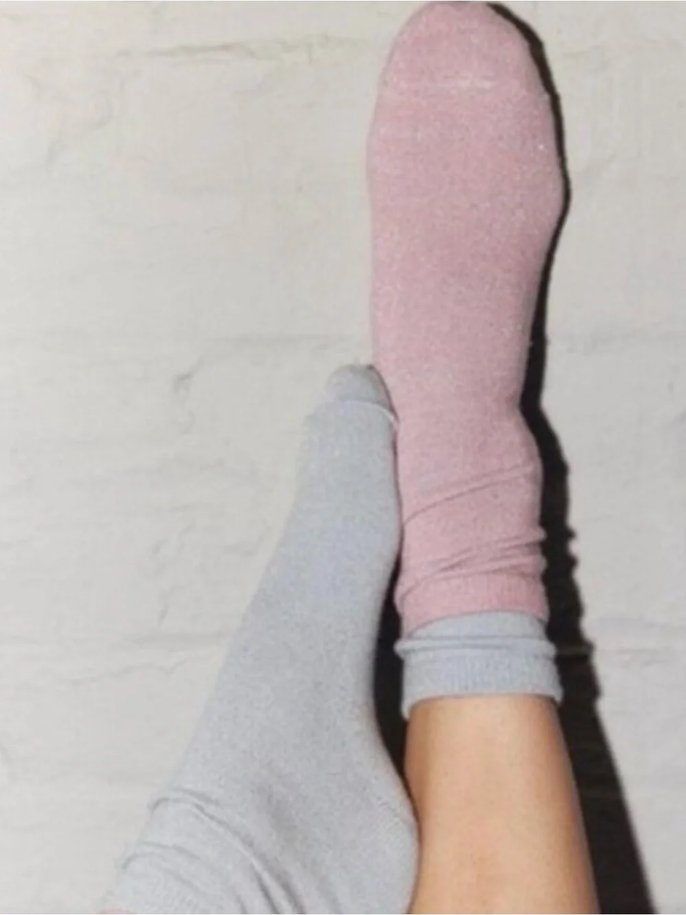 Free People Lurex Glitter socks. NWT. Pink
